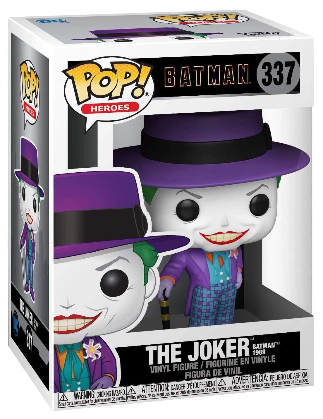 sticky Funko POP! Heroes: Batman 1989 - Joker with Hat figura #337