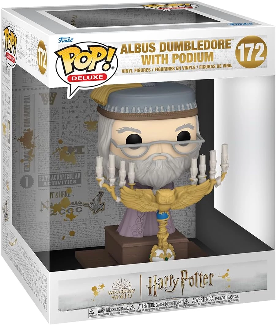 sticky Funko POP! Deluxe: Harry Potter - Albus Dumbledore w/Podium figura #172