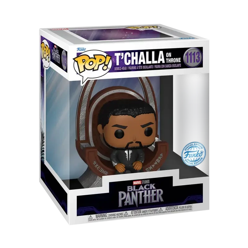 sticky Funko Pop! Deluxe Marvel: Black Panther - T’Challa on Throne figura #1113