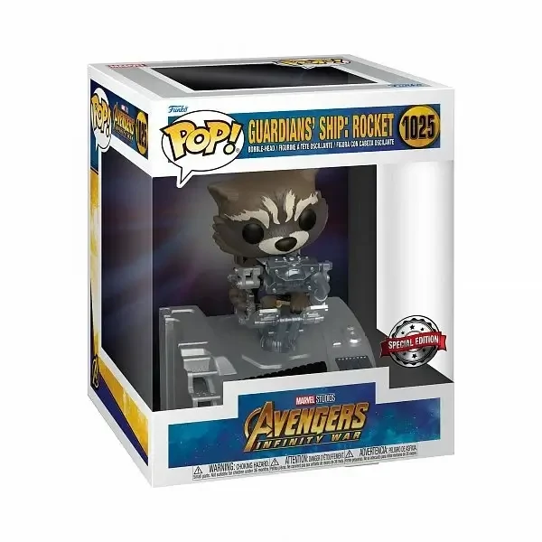 sticky Funko POP! Deluxe: Marvel - Guardians Of The Galaxy Ship - Rocket figura #1025