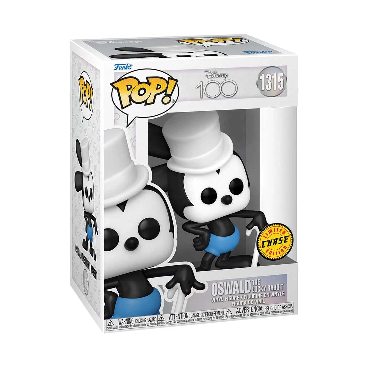 sticky Funko Pop! Disney 100th - Oswald The Lucky Rabbit figura #1315 chase