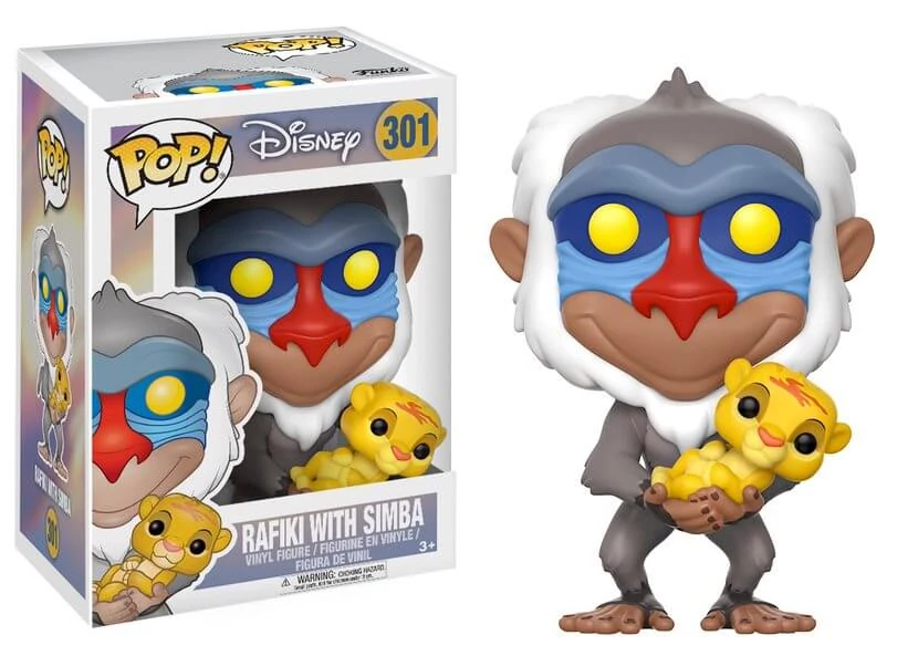 sticky Funko POP! Disney: The Lion King - Rafiki with baby Simba figura #301