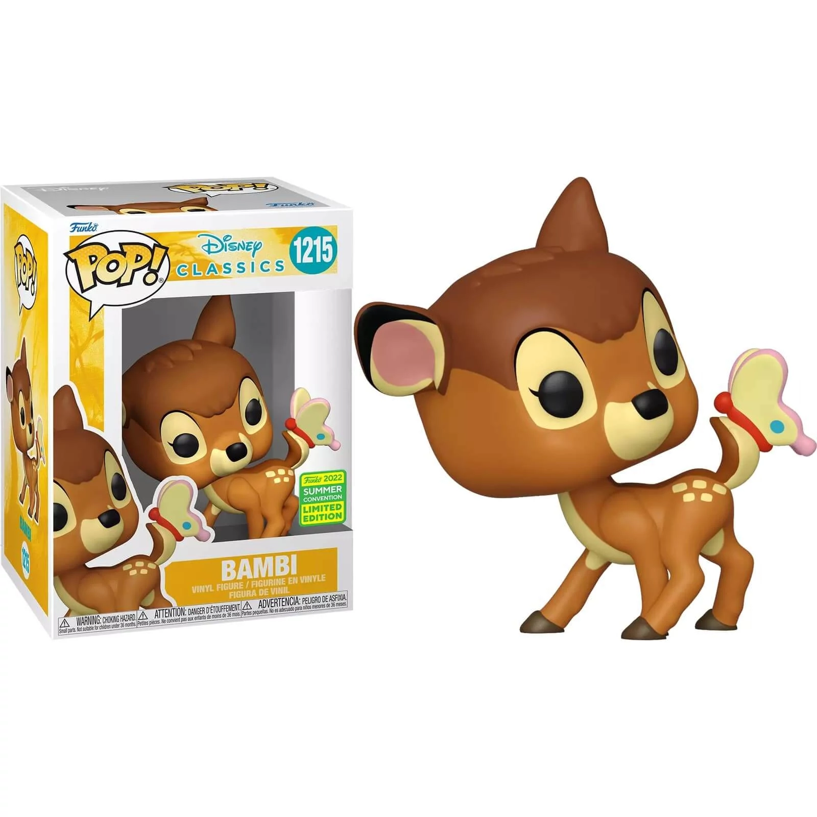 sticky Funko Pop! Disney Classics: Bambi - Bambi (with Butterfly) figura #1215