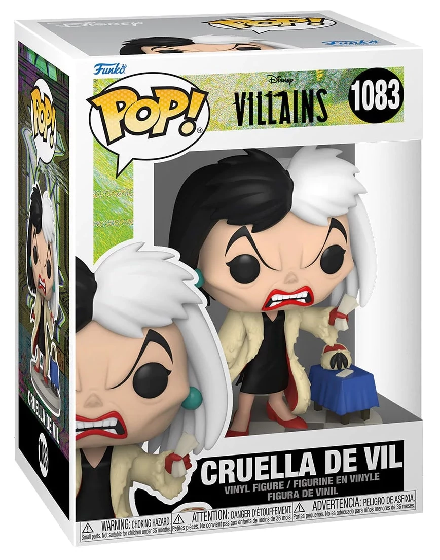 sticky Funko POP! Disney: Villains - Cruella de Vil figura #1083