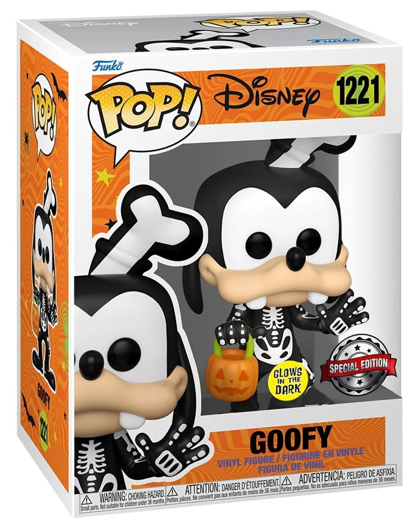 sticky Funko Pop! Disney: Goofy (Skeleton) figura #1221