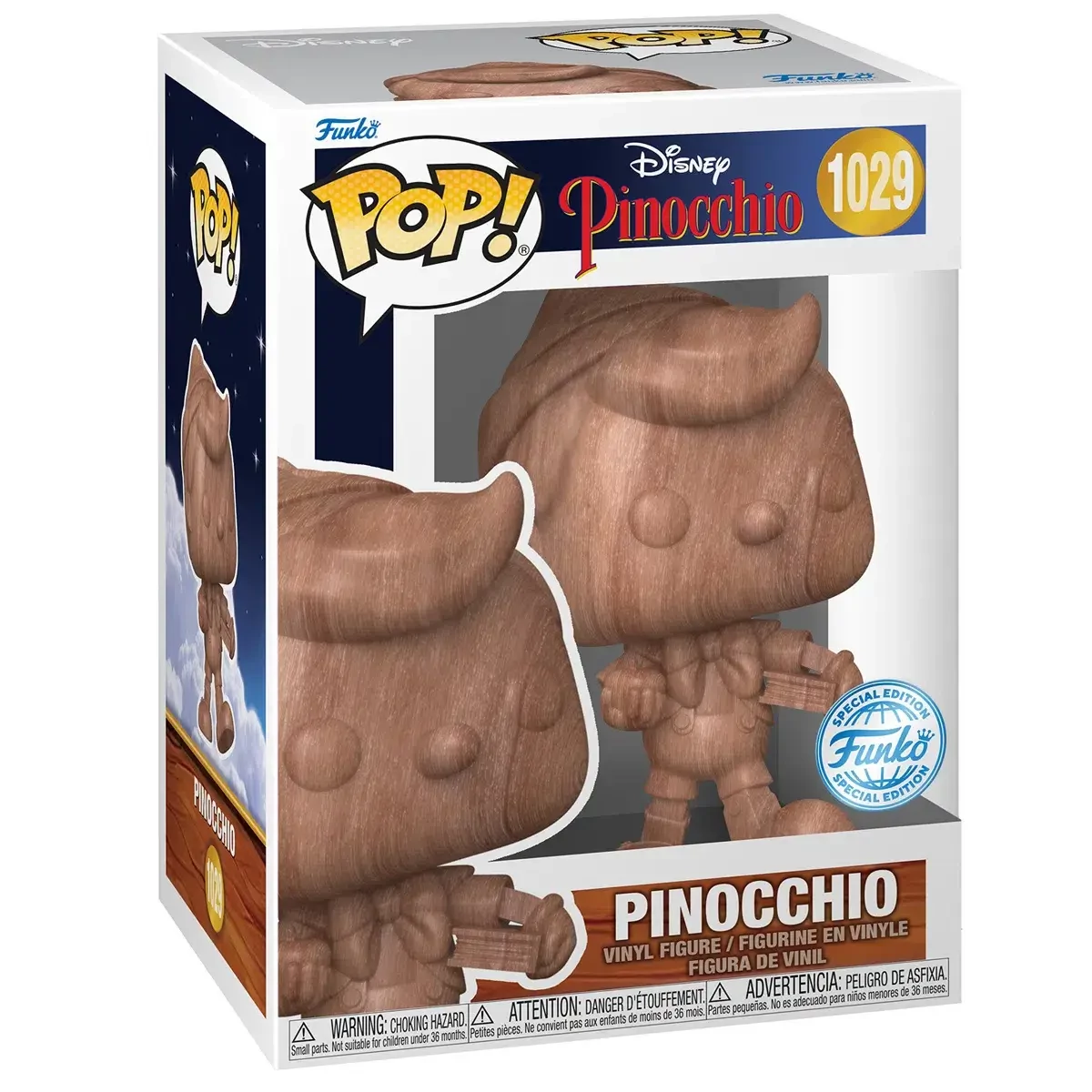 sticky Funko Pop! Disney: Pinocchio - Pinocchio (Wood) figura #1029