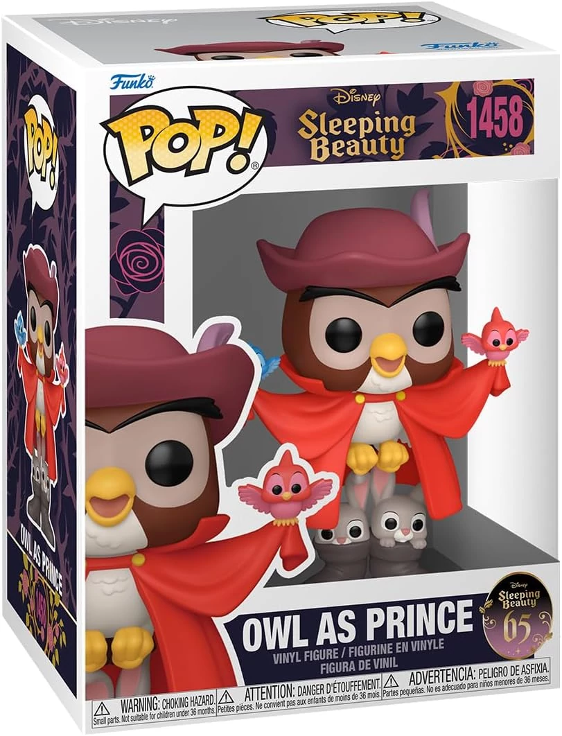 sticky Funko POP! Disney: Sleeping Beauty 65th - Owl as Prince figura #1458