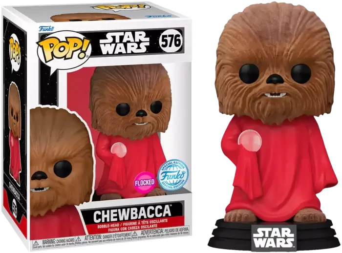 sticky Funko Pop! Star Wars - Chewbacca with Robe (Flocked) figura #576