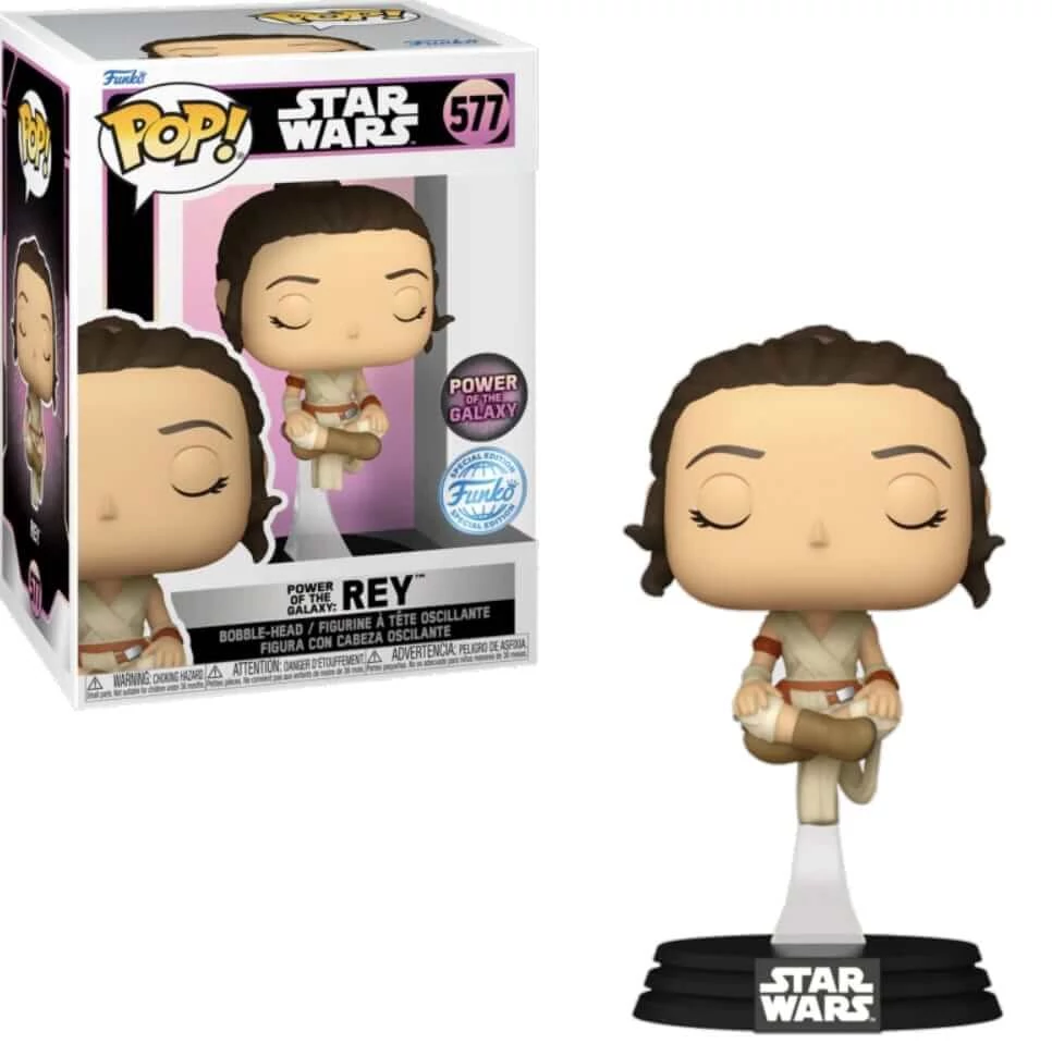 sticky Funko Pop! Disney Star Wars: Power of the Galaxy - Power of the Galaxy Rey figura #577