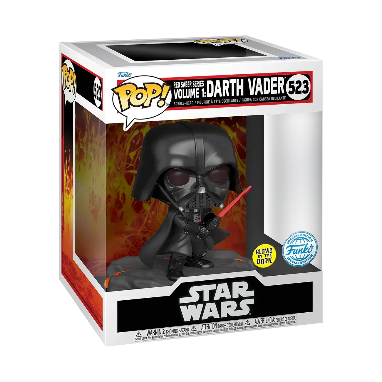 sticky Funko Pop! Star Wars: Red Saber Series Vol.1 - Darth Vader figura #523