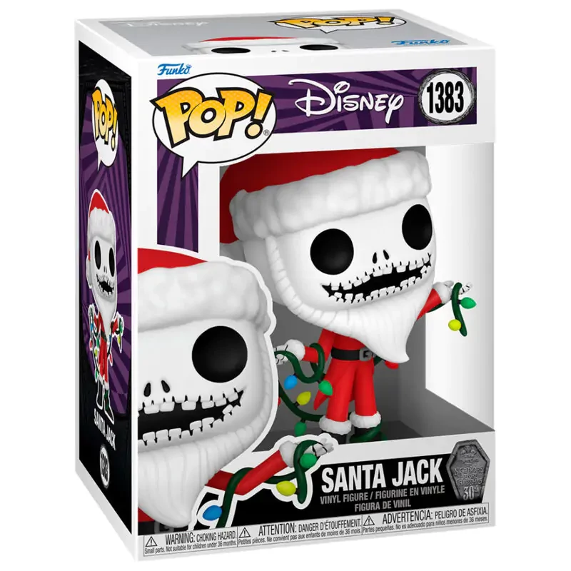 sticky Funko POP! Disney: The Nightmare Before Christmas 30th - Santa Jack figura