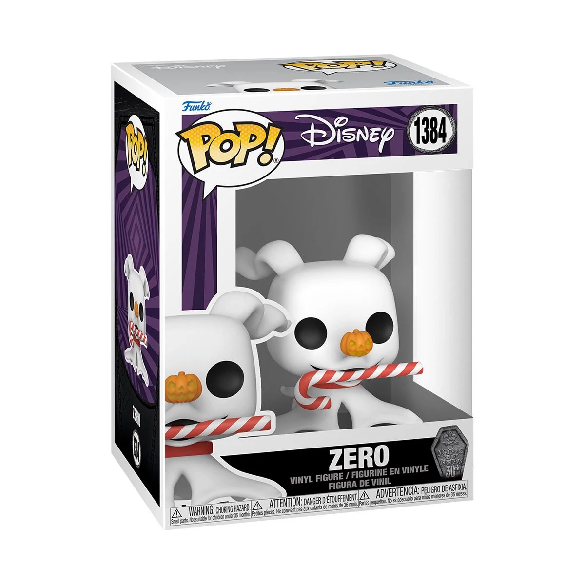 sticky Funko POP! Disney: The Nightmare Before Christmas 30th - Zero w/CandyCane figura