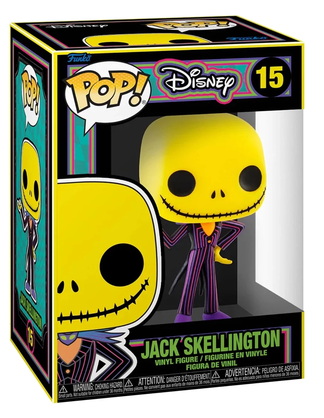 sticky Funko Pop! Disney: The Nightmare Before Christmas - Jack Skellington (Blacklight) figura #15