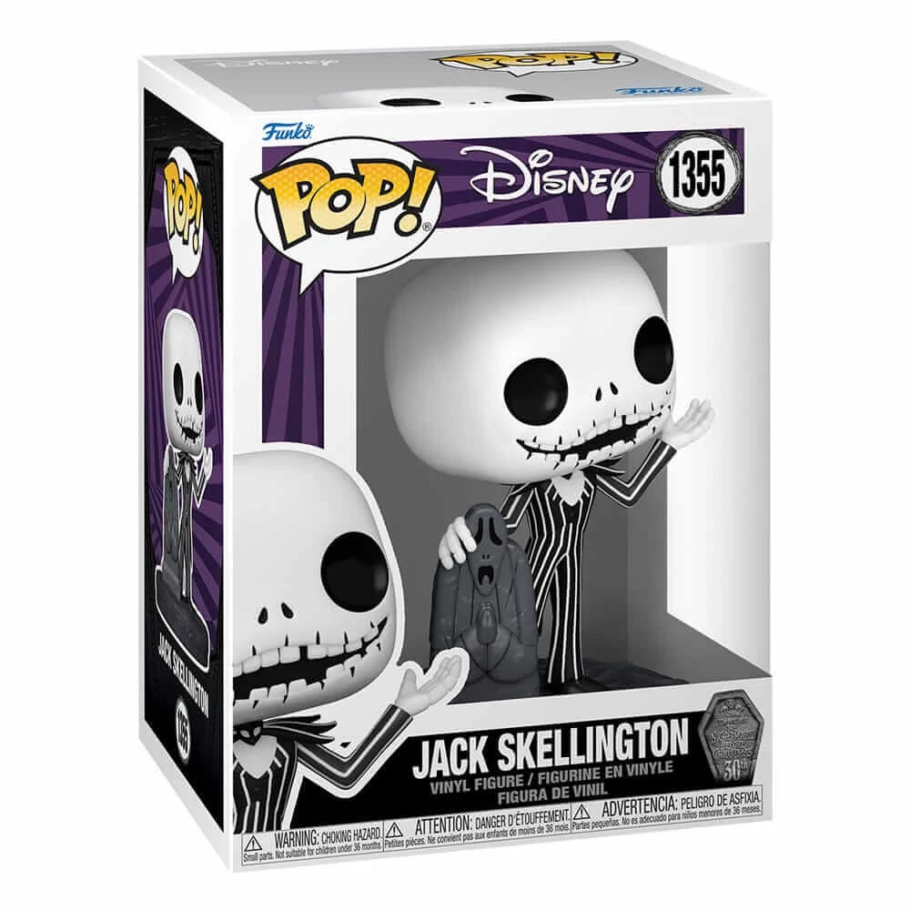 sticky Funko POP! Disney: The Nightmare Before Christmas30th - Jack w/Gravestone figura