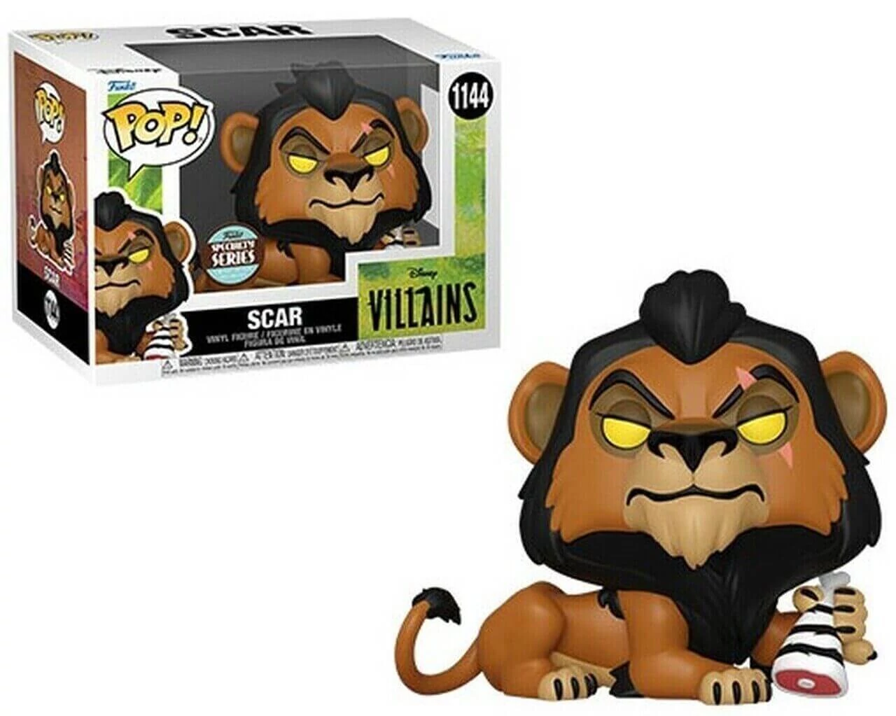 sticky Funko Pop! Disney Villains: Lion King - Scar (with Meat) figura #1144