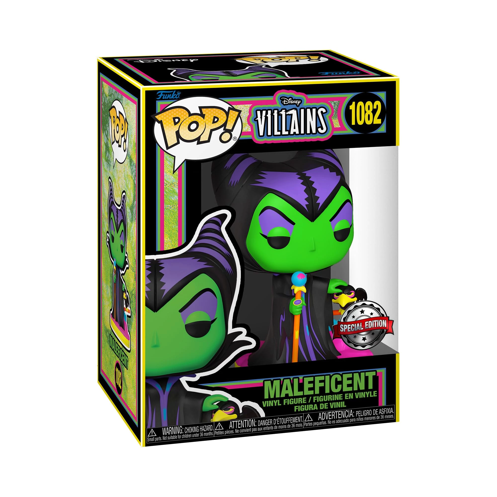 sticky Funko POP! Disney Villains: Maleficent (Blacklight) figura