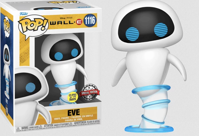 sticky Funko Pop! Disney: Wall-E - Eve (Flying) figura #1116