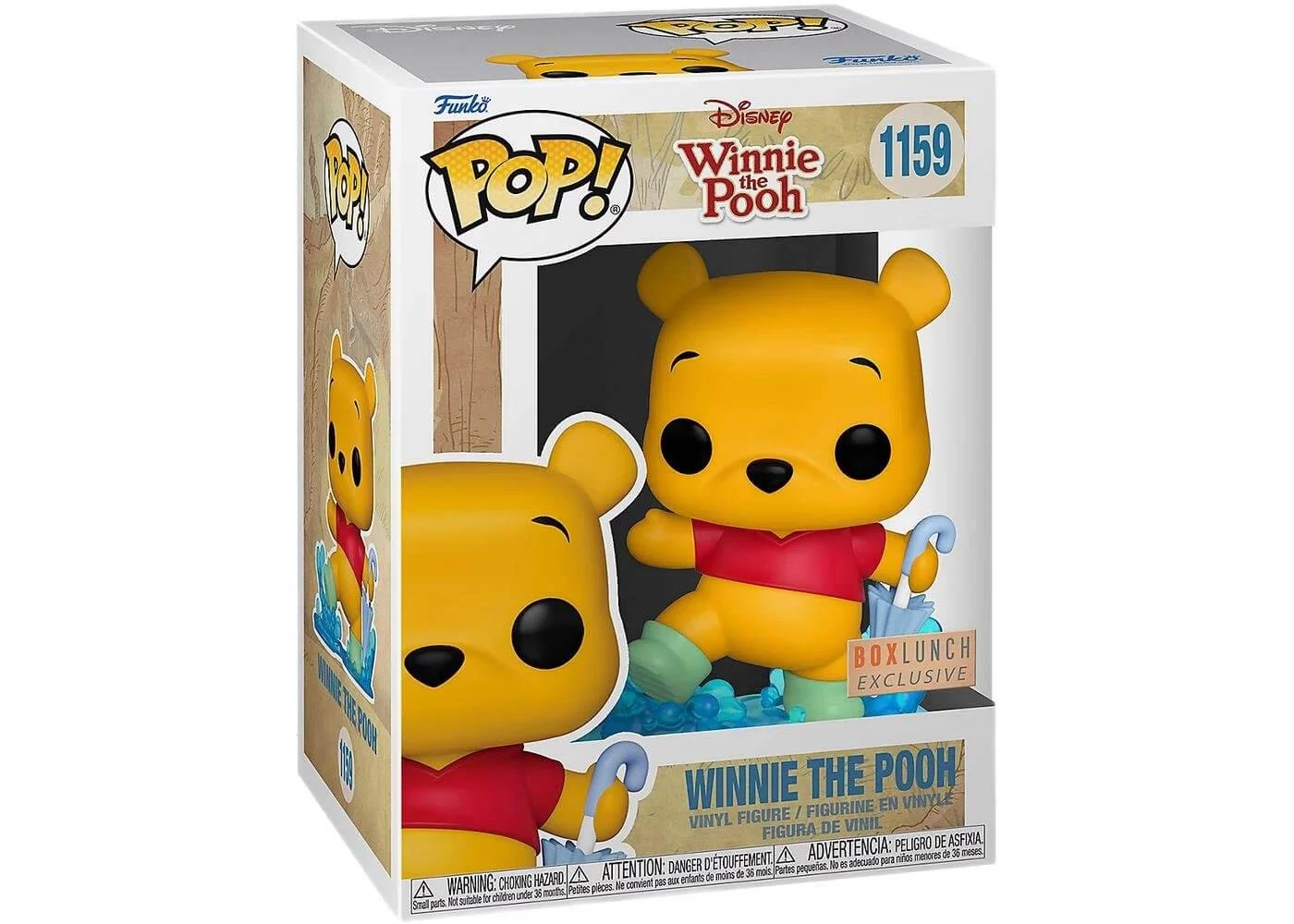 sticky Funko POP! Disney: Winnie - Winnie in the Rain figura #1159