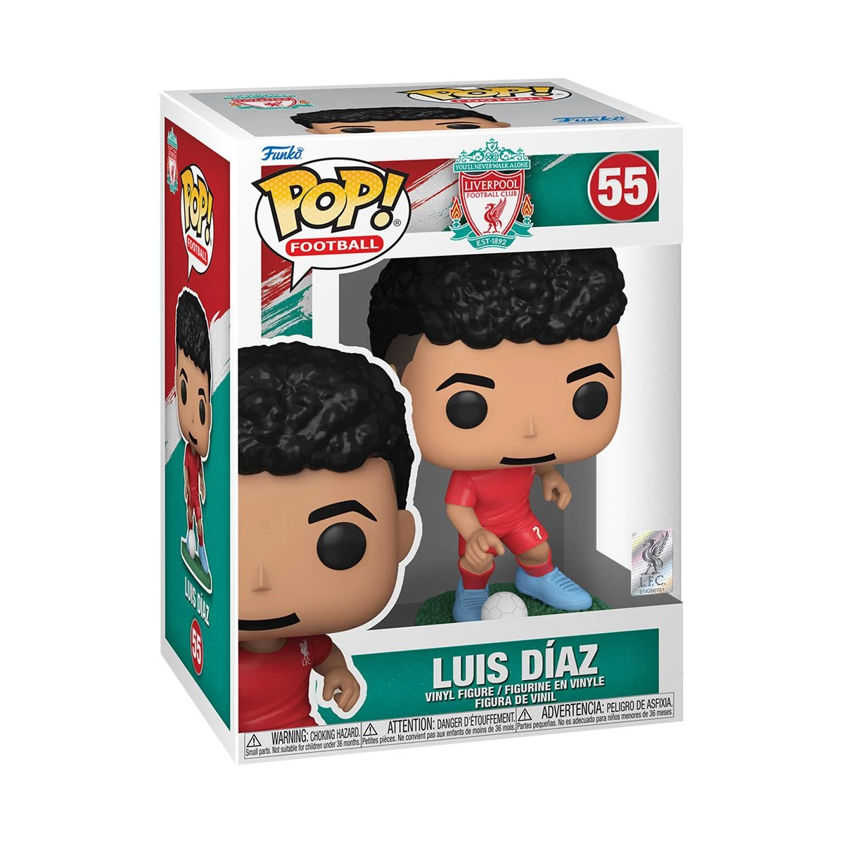 sticky Funko POP! Football: Liverpool FC - Luis Díaz figura #55