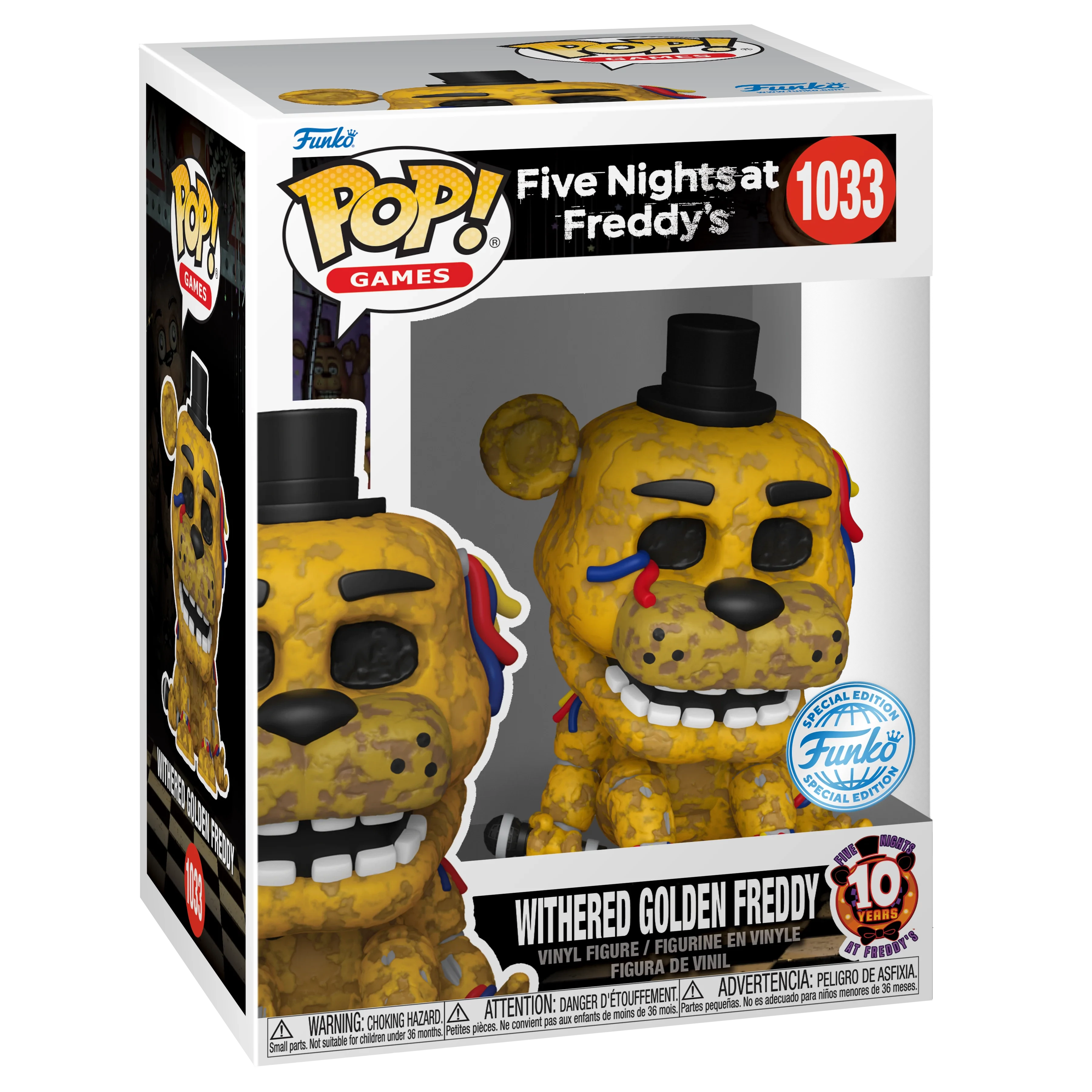 sticky Funko POP! Games: Five Nights at Freddy's - Withered Gldn Frdy figura