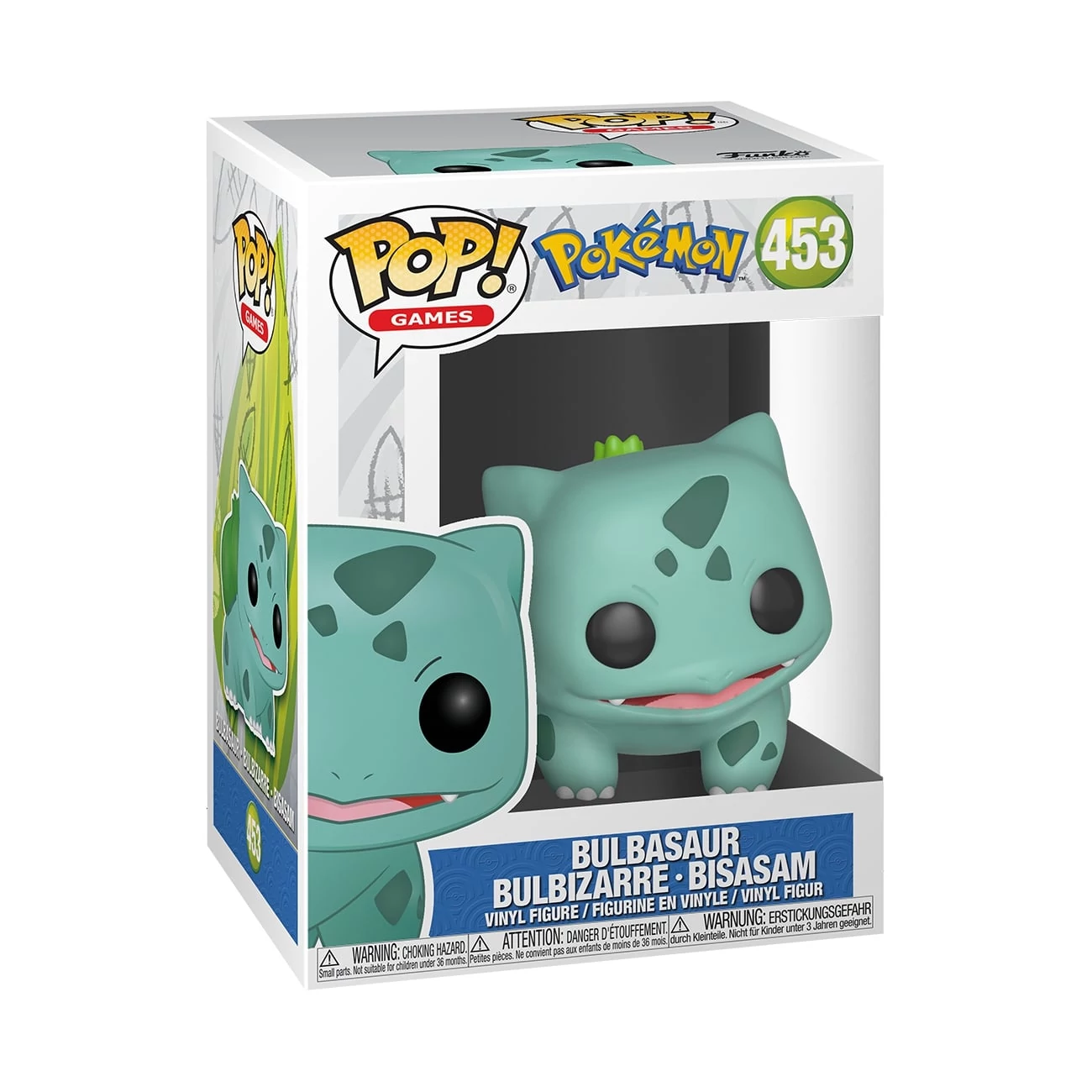 sticky Funko Pop! Games: Pokemon - Bulbasaur Bulbizarre Bisasam figura #453