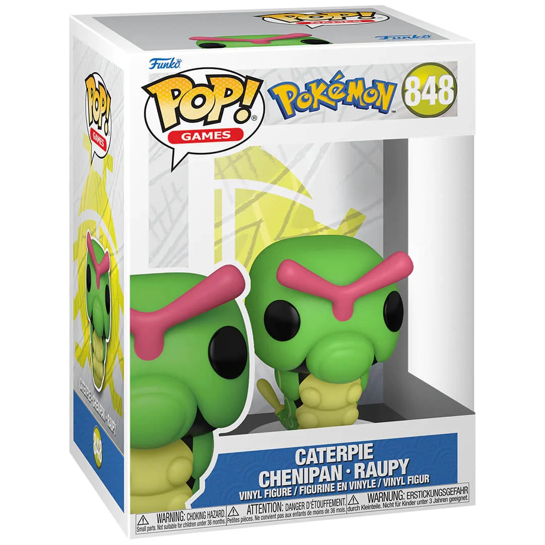 sticky Funko POP! Games: Pokemon - Caterpie (EMEA) figura #848