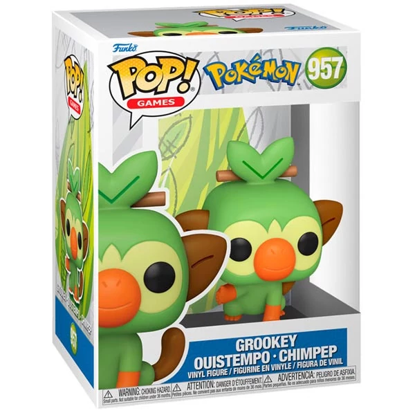 sticky Funko POP! Games: Pokemon - Grookey figura #957