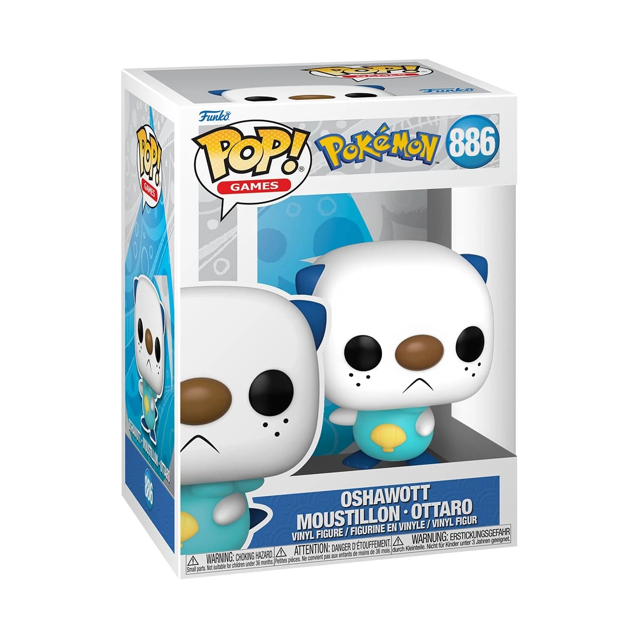 sticky Funko POP! Games: Pokemon - Oshawott(EMEA) figura