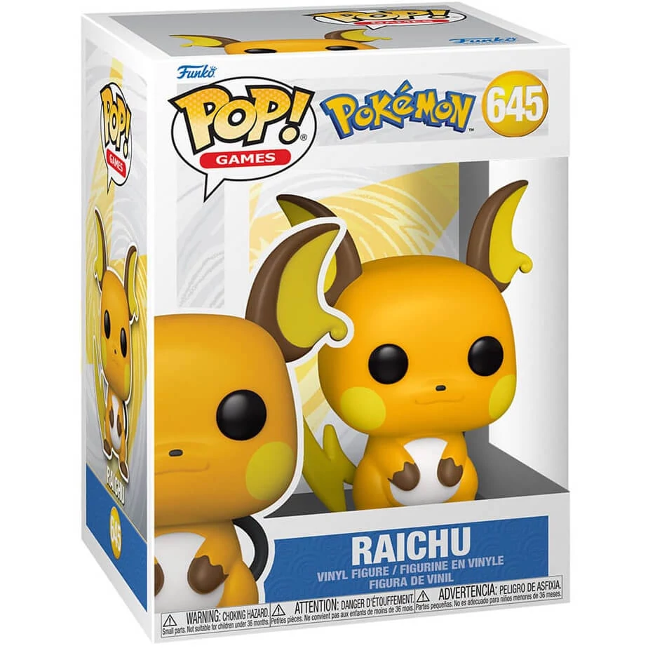 sticky Funko POP! Games: Pokemon - Raichu (EMEA) figura #645