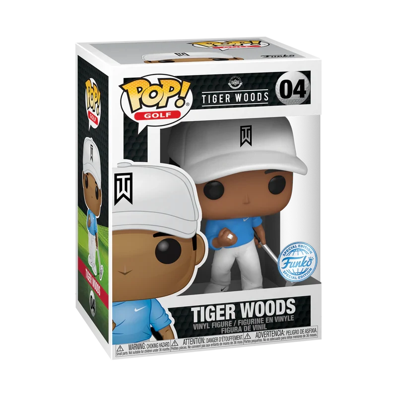 sticky Funko POP! Golf: Tiger Woods (Blue Shirt) figura #4