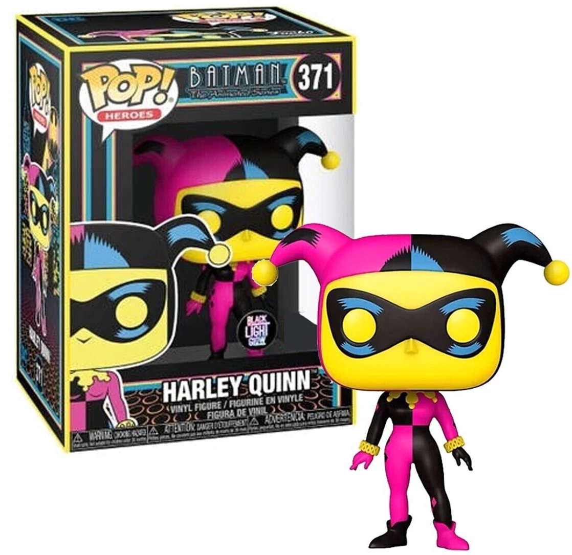 sticky Funko POP! Heroes: Batman - Harley Quinn (Blacklight) figura #371