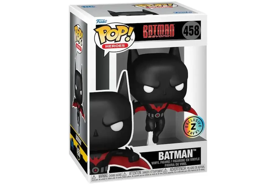 sticky Funko Pop! Heroes: DC Comics Batman Beyond - Batman (Exclusive Zavvi) figura #458