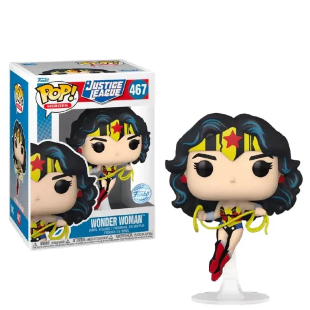 sticky Funko POP! Heroes: DC Comics Justice League - Wonder Woman (SE) figura #467