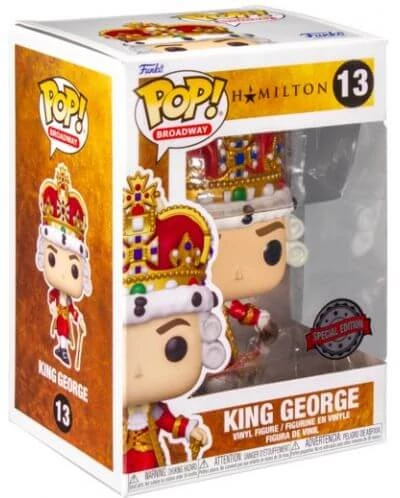 sticky Funko Pop! Broadway: Hamilton - King George (Road) figura #13