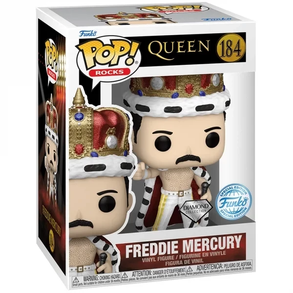 sticky Funko POP! Rocks: Queen - Freddie Mercury King figura #184