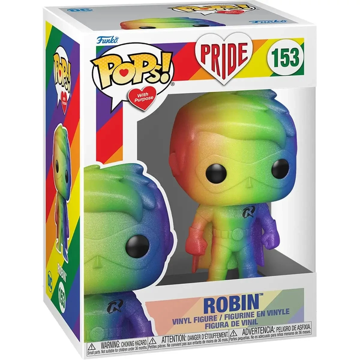 sticky Funko POP! Heroes: DC Pride - Robin (rainbow) figura #153