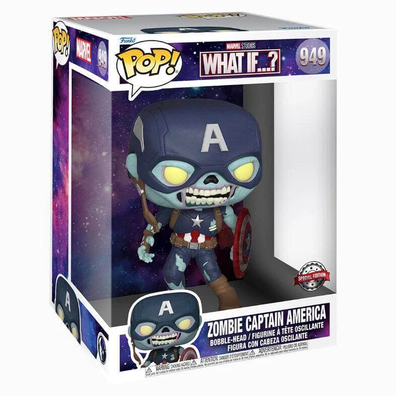 sticky Funko Pop! Jumbo Marvel: What If...? S2 - Zombie Captain America figura #949