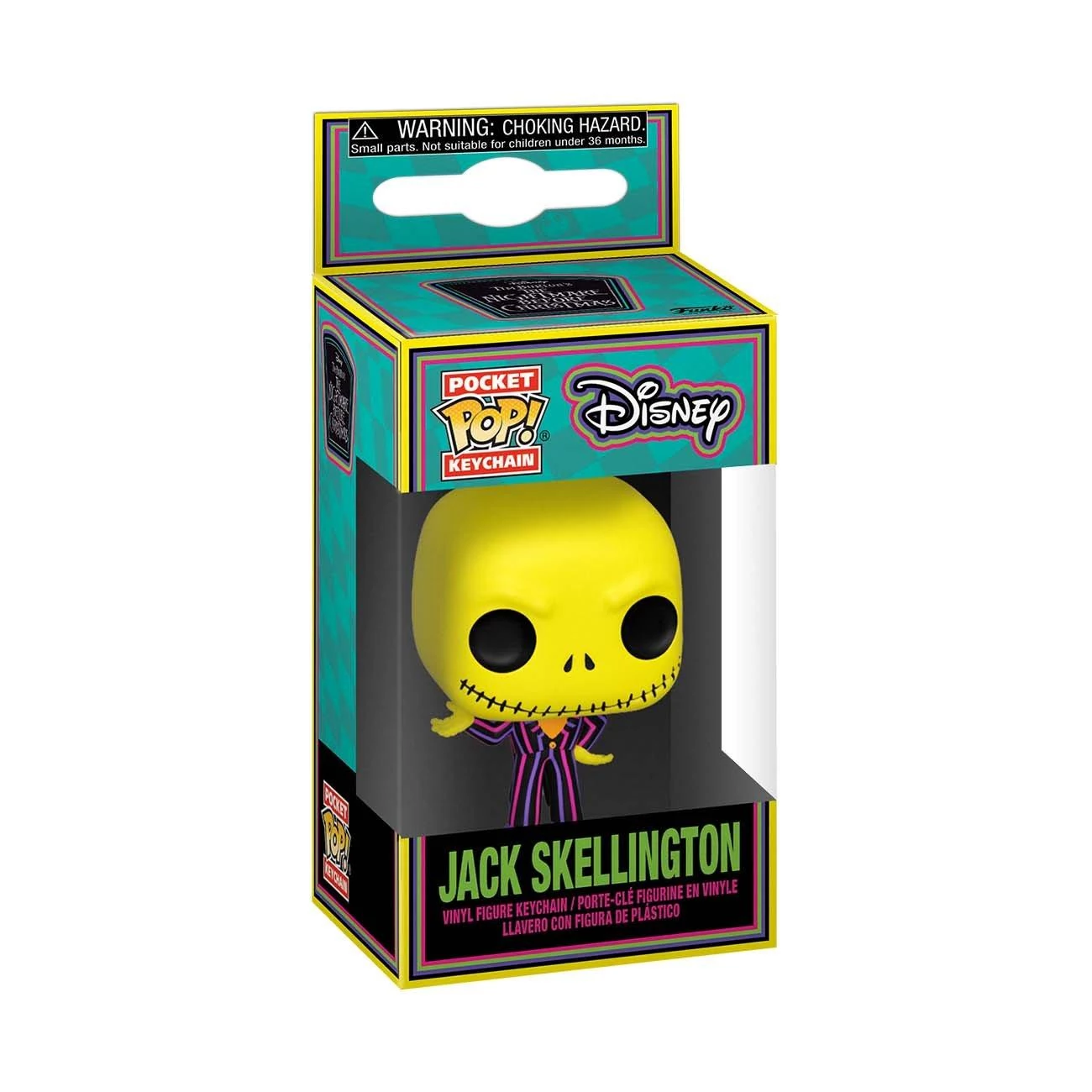 sticky Funko POP! The Nightmare before Christmas - Jack kulcstartó (Blacklight)