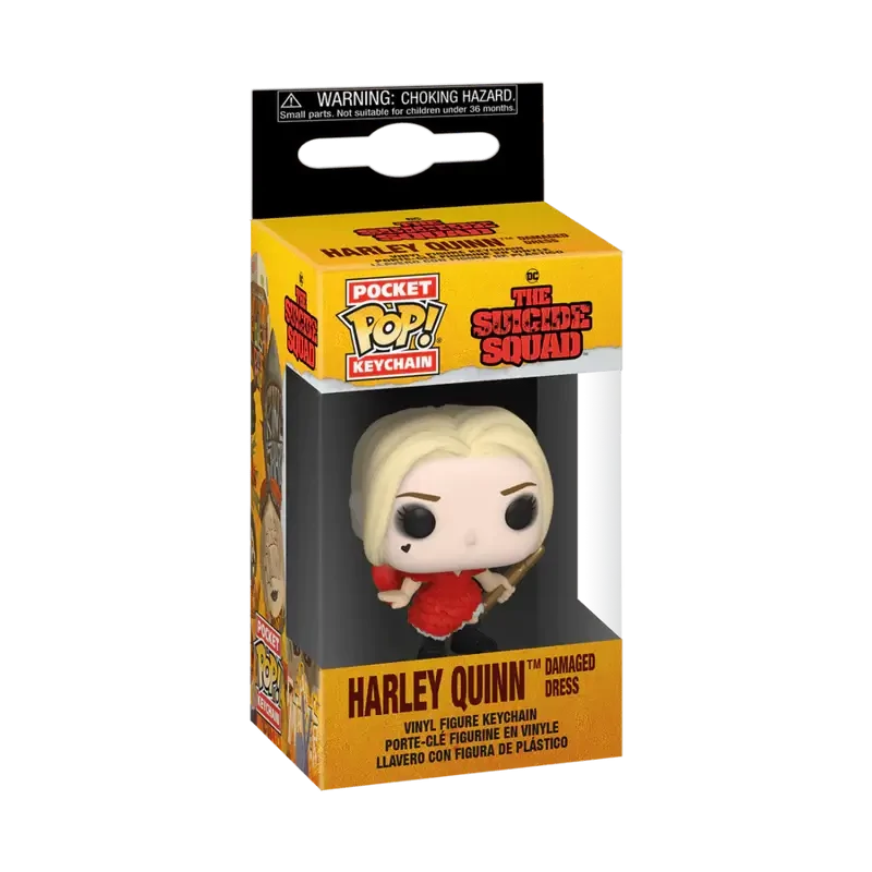 sticky Funko POP! The Suicide Squad - Harley (Damaged Dress) kulcstartó