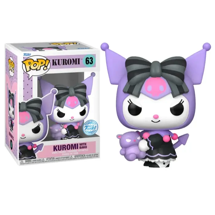 sticky Funko Pop! Kuromi - Kuromi with Baku figura #63