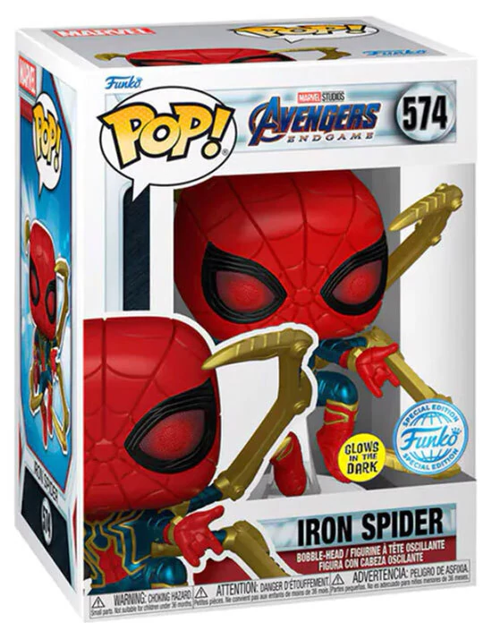 sticky Funko Pop! Marvel: Avengers Endgame - Iron Spider (with Gauntlet) figura #574