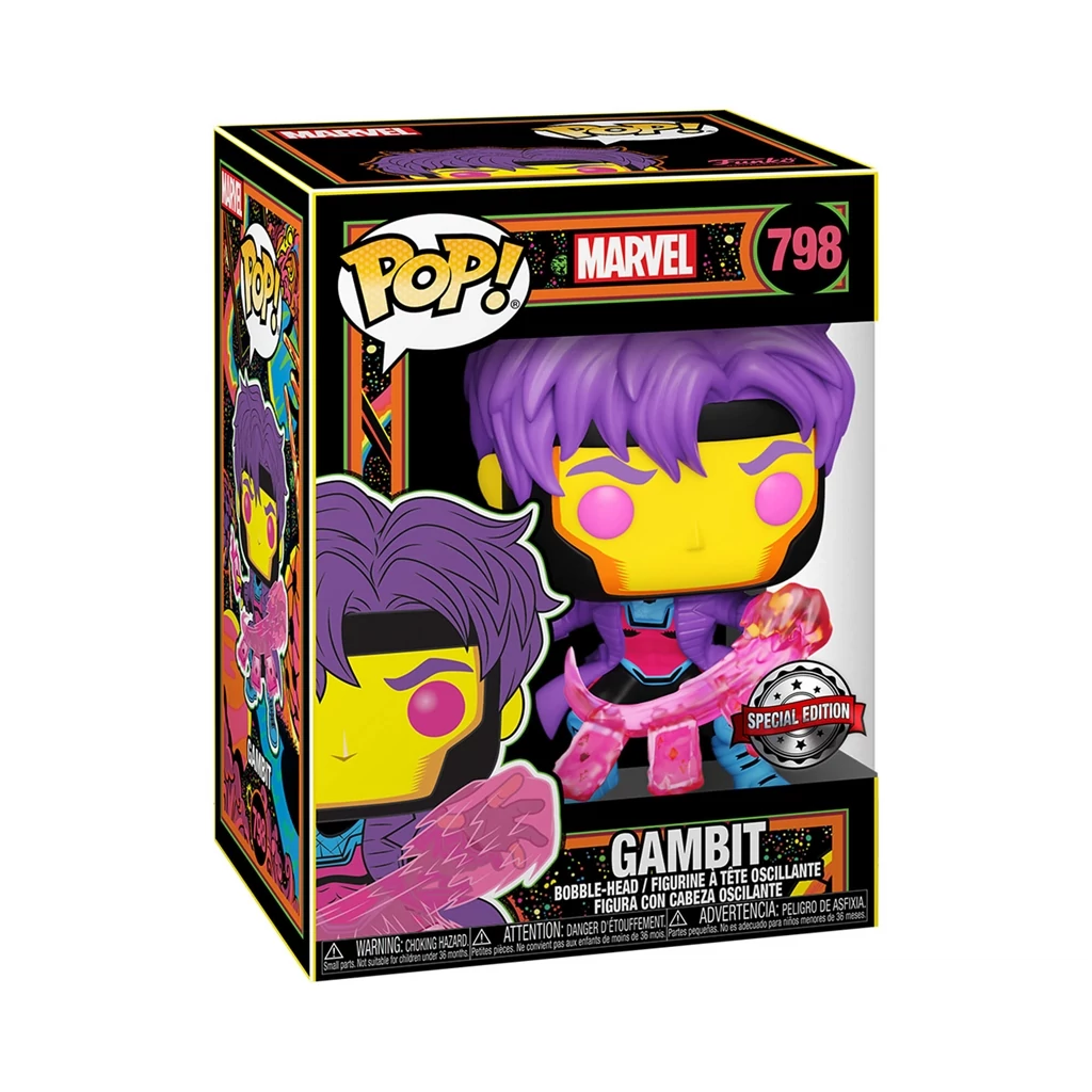 sticky Funko POP! Marvel: Black Light - Gambit figura #798