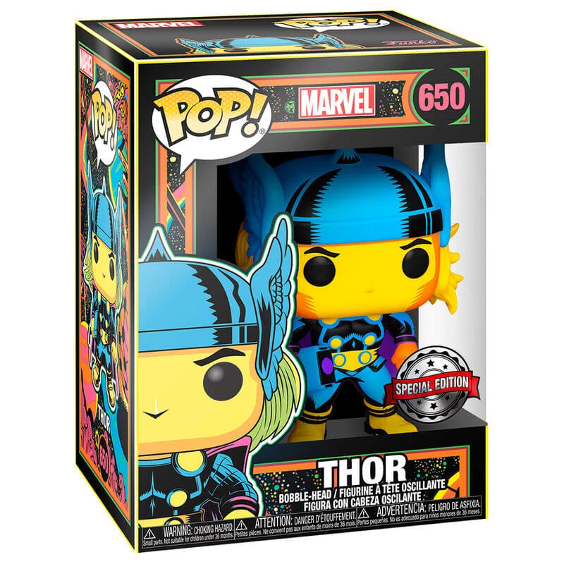 sticky Funko POP! Marvel: Black Light - Thor figura #650