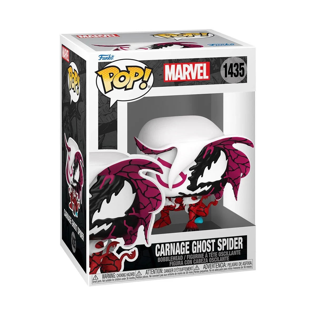 sticky Funko POP! Marvel: Carnage Ghost Spider figura #1435