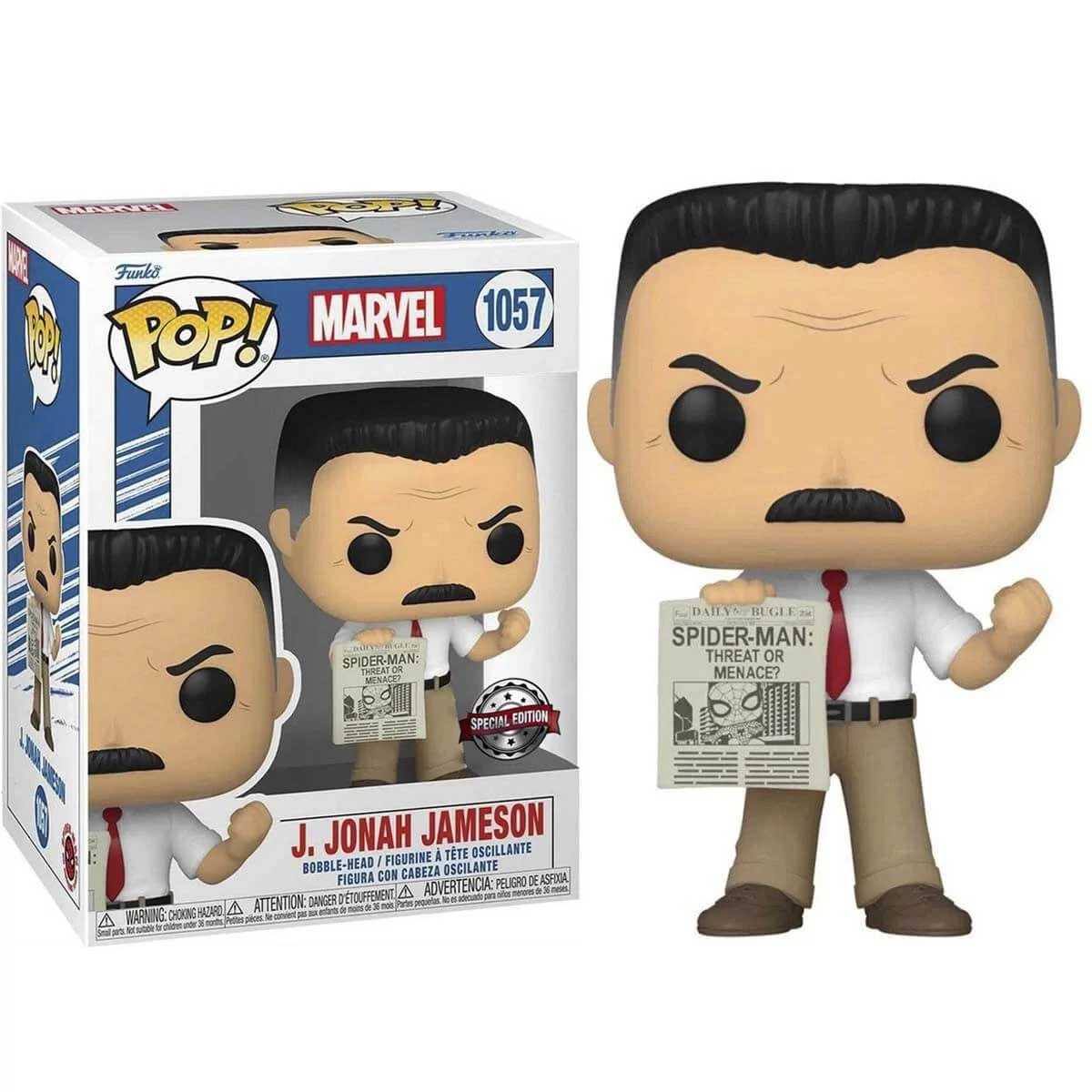 sticky Funko Pop! Marvel Comics: Beyond Amazing - J. Jonah Jameson figura #1057