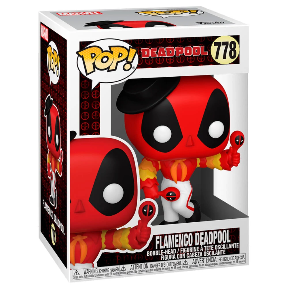 sticky Funko POP! Marvel: Deadpool 30th Anniversary - Flamenco Deadpool figura #778