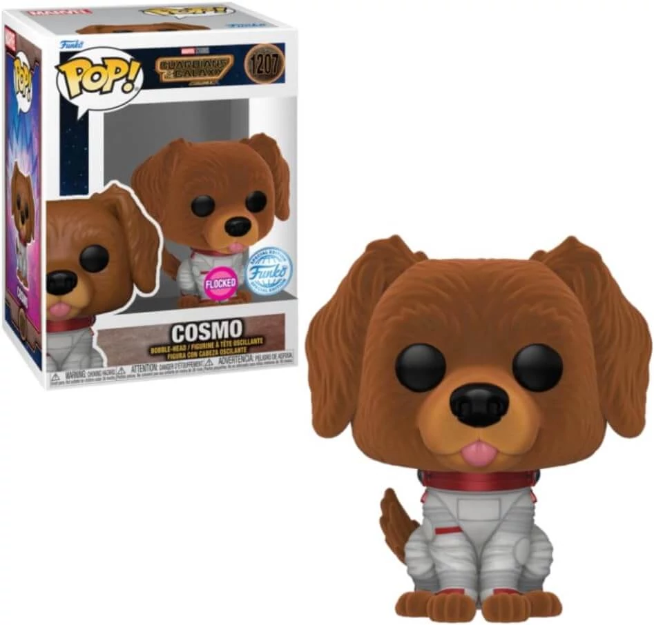 sticky Funko POP! Marvel: Guardians of the Galaxy Vol3 - Cosmo (Flocked) (SE) figura #1207 Bobble-Head