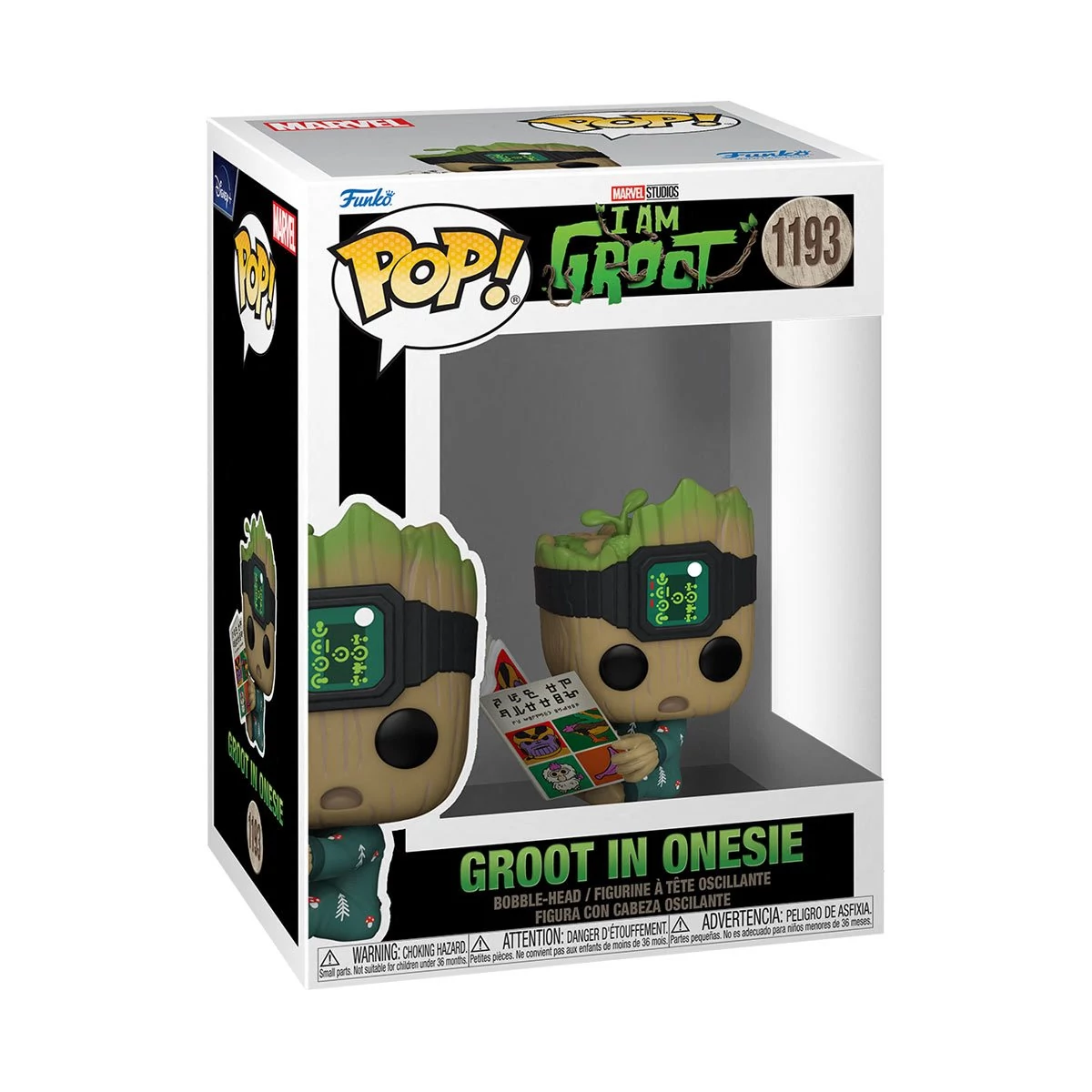 sticky Funko POP! Marvel: I am Groot - Groot in onesie figura #1193