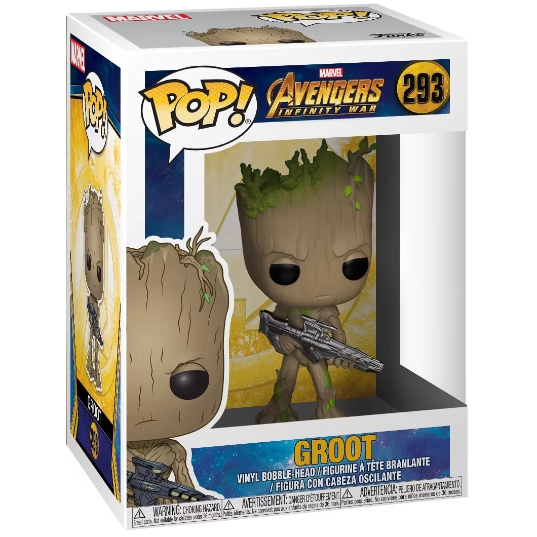 sticky Funko POP! Marvel: Infinity War - Groot w/Blaster figura #293