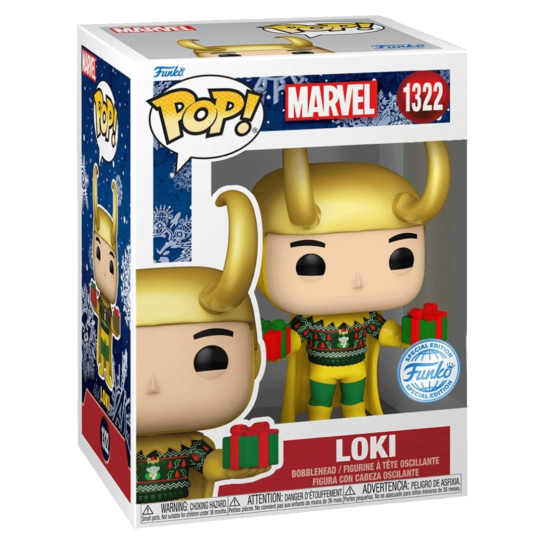 sticky Funko POP! Marvel: Loki (with Sweater) (Metallic) (SE) #1322 figura Bobble-Head